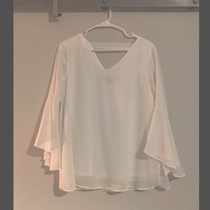 Trumpet Sleeve Blouse